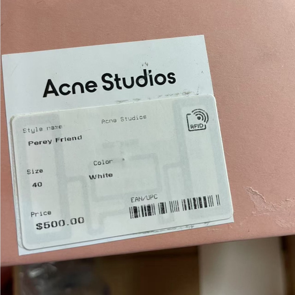 Acne Studios White Perey Friend Sneakers